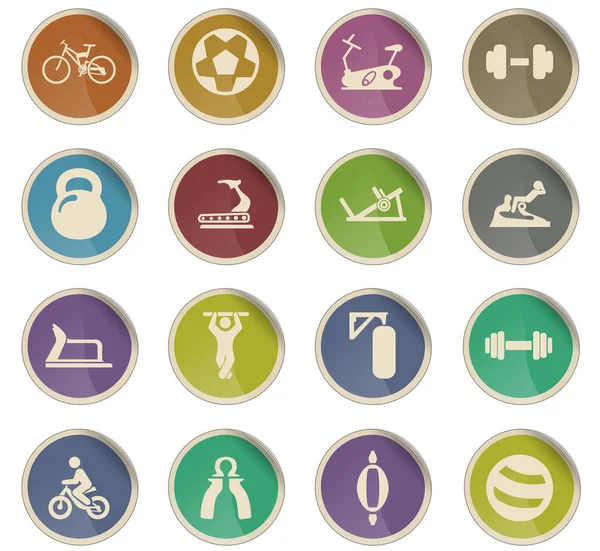 spor ekipmanları Icon set