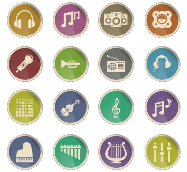 Müzik simgesi seti