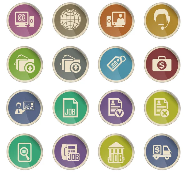 iş arama Icon set