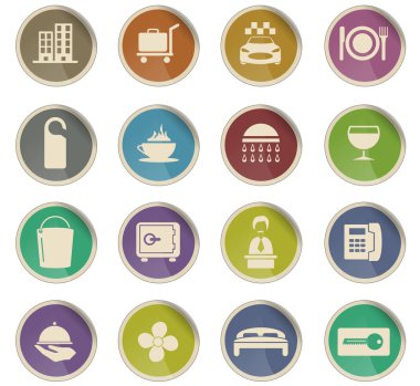 otel hizmetleri Icon set