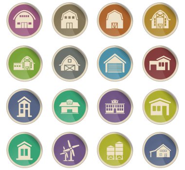 Icon set bina çiftlik