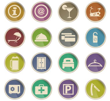 otel hizmetleri Icon set