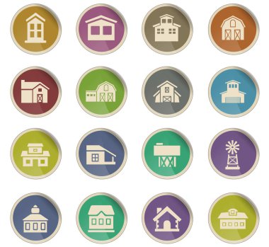 Icon set bina çiftlik