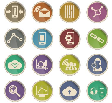 Veri analitik Icon set