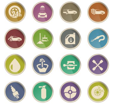 Araba Dükkanı Icon set