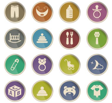 Bebek oyuncak simge seti