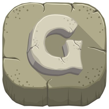 Taştan oyma harf G