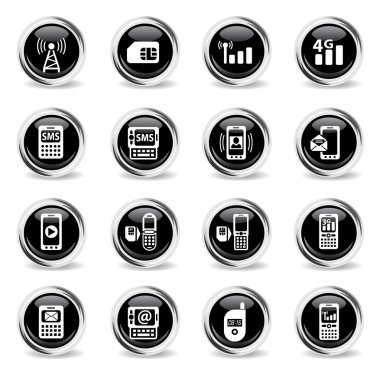 mobil bağlantı Icon set