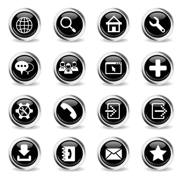 Set icone strumenti web — Vettoriale Stock