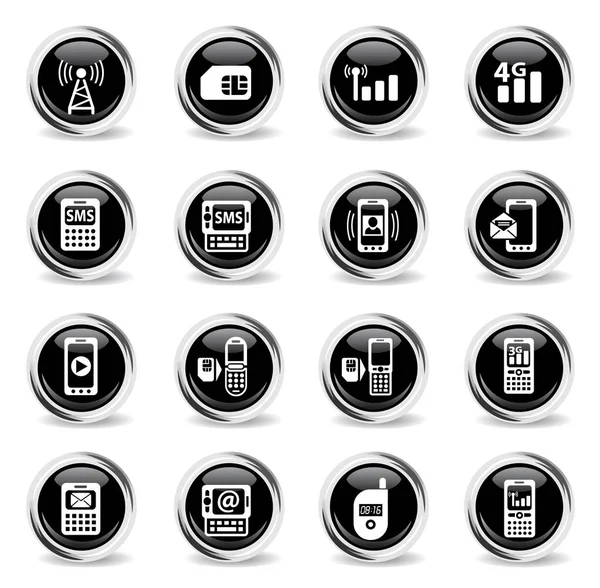 Mobiele verbinding pictogramserie — Stockvector