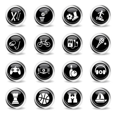 boş zaman simge seti