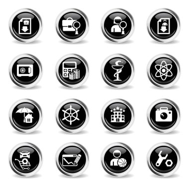 iş arama Icon set