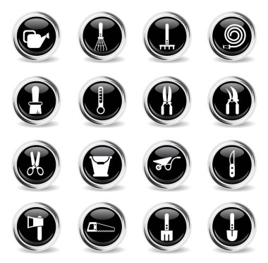 Bahçe aletleri Icon set
