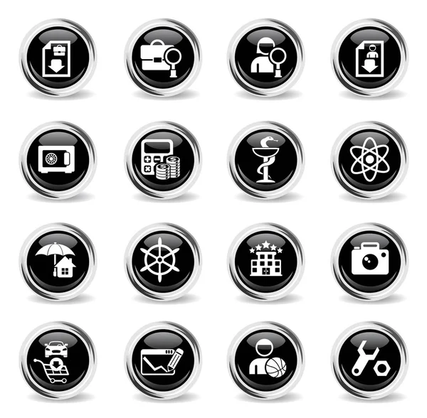 Iş arama Icon set — Stok Vektör