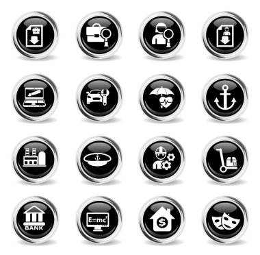 iş arama Icon set