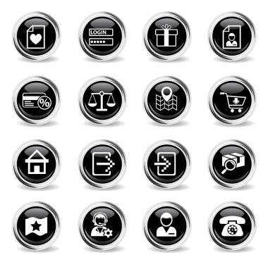 e-ticaret arabirimi Icon set