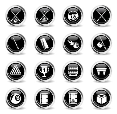 Bilardo Icon set