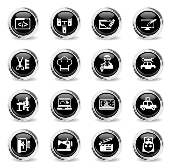 Courses icon set — Stock Vector