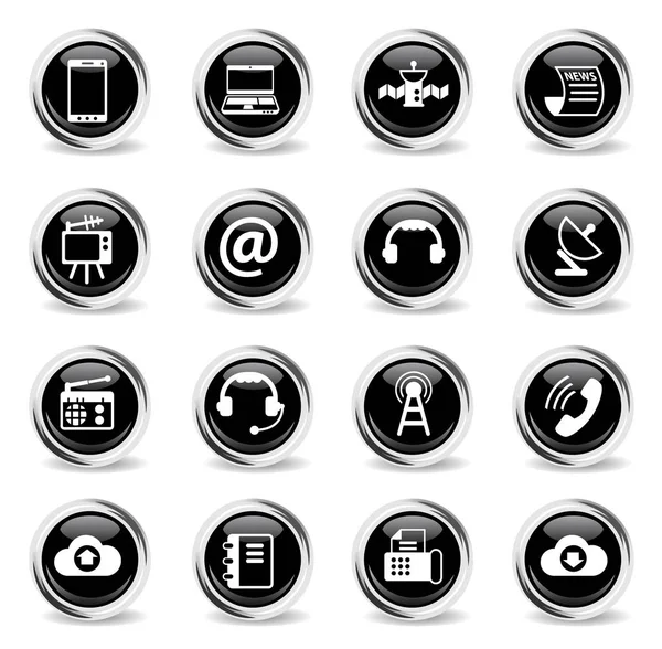 Communication icon set — Stock Vector