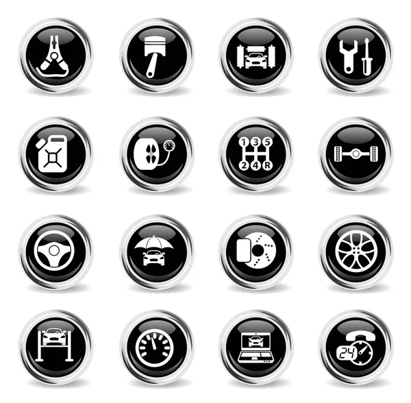 Auto service pictogram set — Stockvector