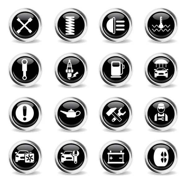 Auto service pictogram set — Stockvector