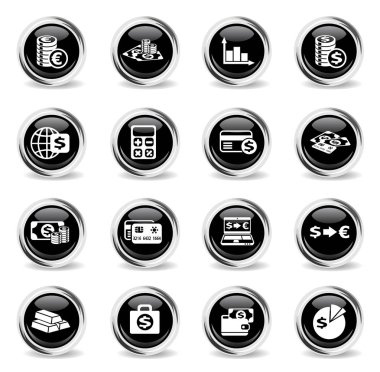 Döviz Alım Satım Icon set