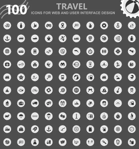 여행 아이콘 세트 — 스톡 벡터