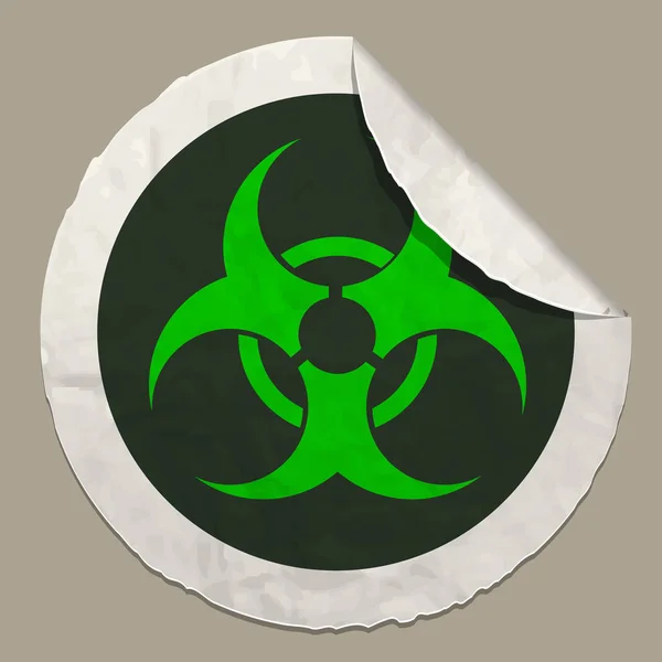 A biológiai veszély szimbólum ikonja — Stock Vector
