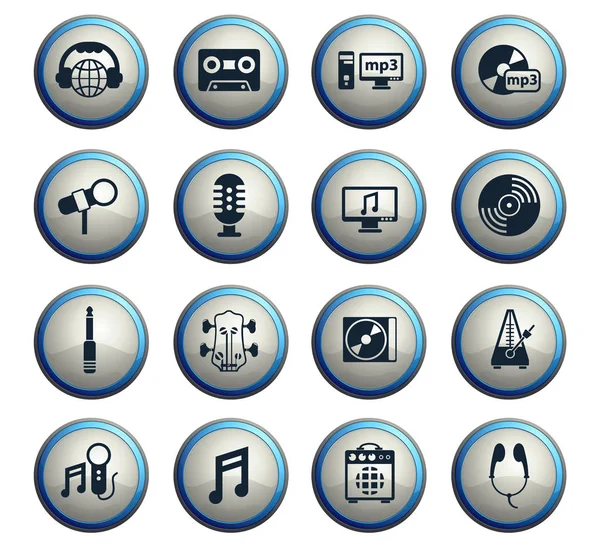 Music icon set — Stock Vector