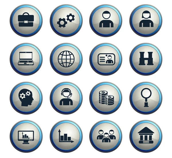 Management icon set — Stock Vector