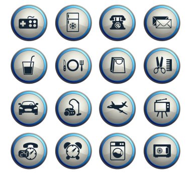 Otel Oda Servisi Icon set