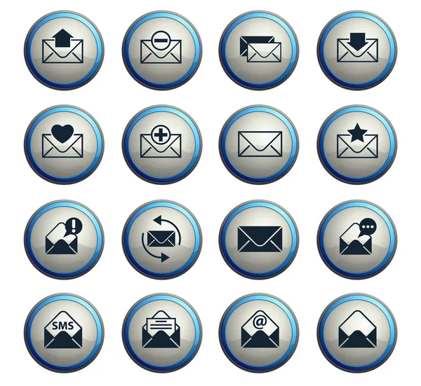 Boríték icon set — Stock Vector