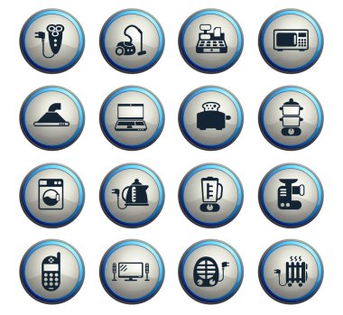Elektronik süpermarket Icon set