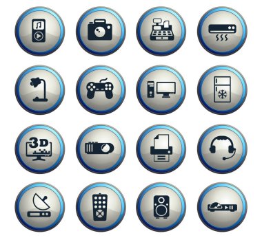 Elektronik süpermarket Icon set