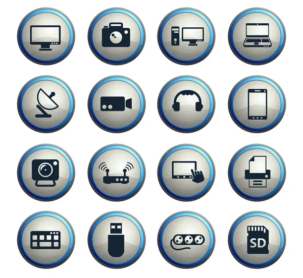 Devices icon set — Stock Vector