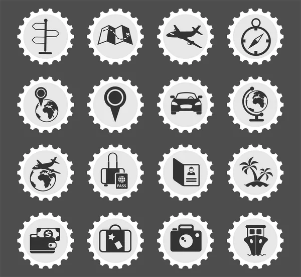 Travel icon set — Stock Vector