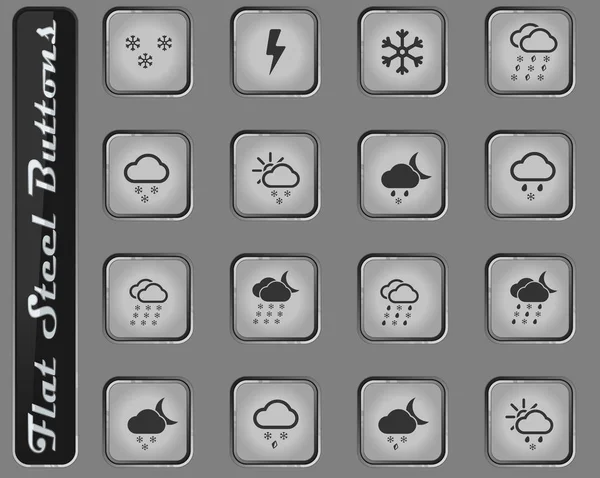 Weather simply icons — Stock Vector