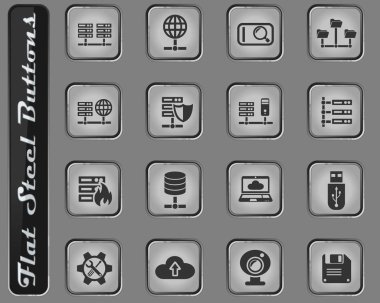 Barındırma sağlayıcısı Icon set