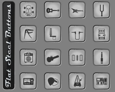 gitar ve aksesuarları Icon set