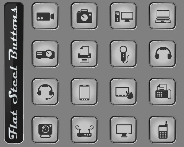 Conjunto de iconos gadget — Vector de stock