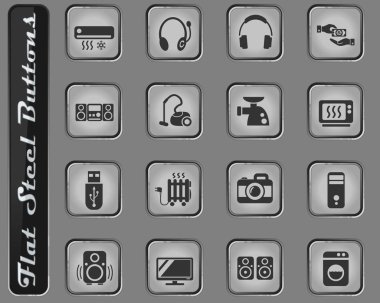 Elektronik süpermarket Icon set