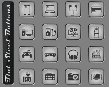 Elektronik süpermarket Icon set