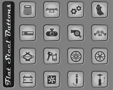 Araba Dükkanı Icon set