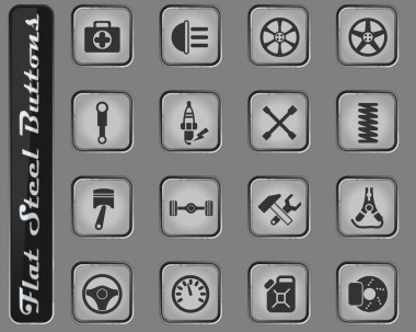 Araba Dükkanı Icon set