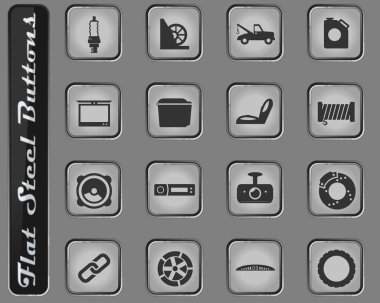 Araba Dükkanı Icons set