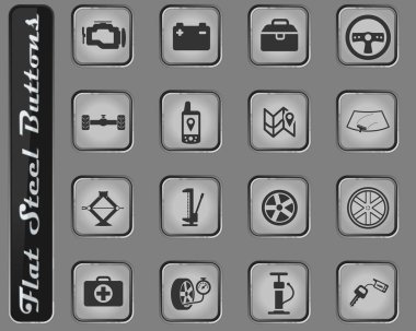 Araba Dükkanı Icons set