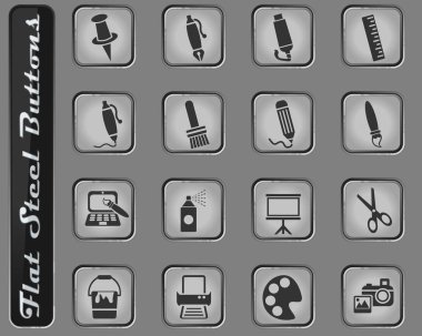 sanat araçları simge seti