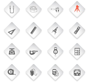 ölçme araçları simge seti