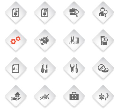 iş arama Icon set