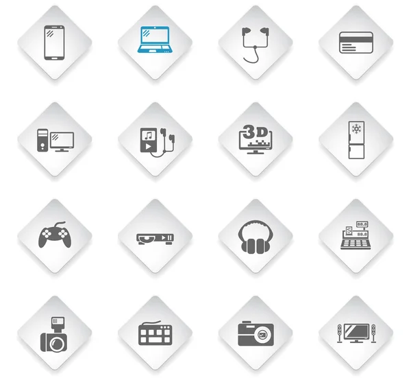 Elektronik süpermarket Icon set — Stok Vektör